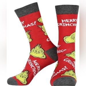 Grinch Christmas Socks New